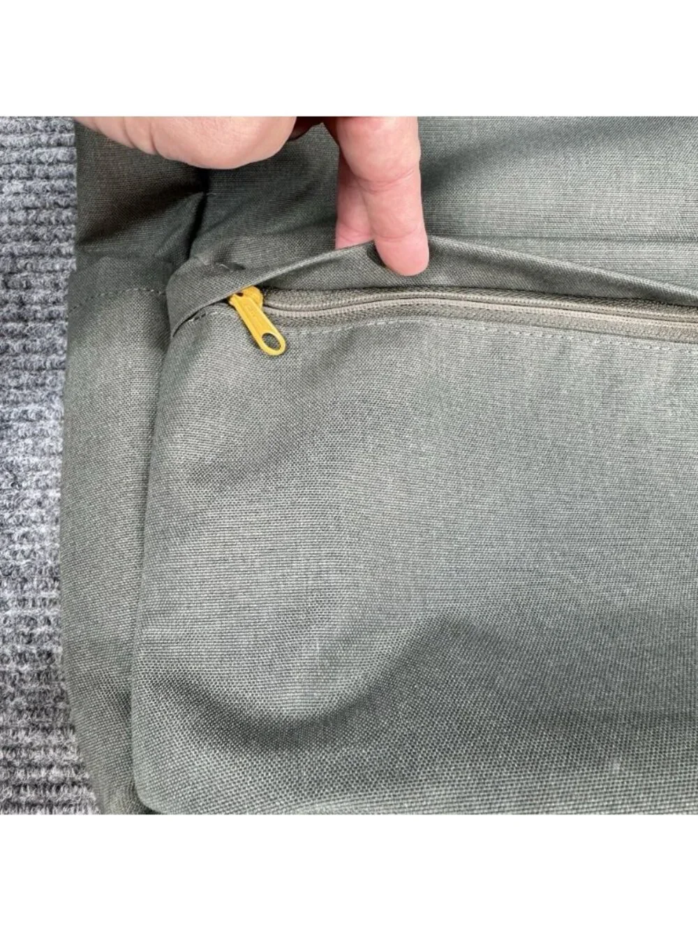 Ikea Dromsak Bag 21 Liter Green Canvas Backpack Laptop Daypack Camping 22321